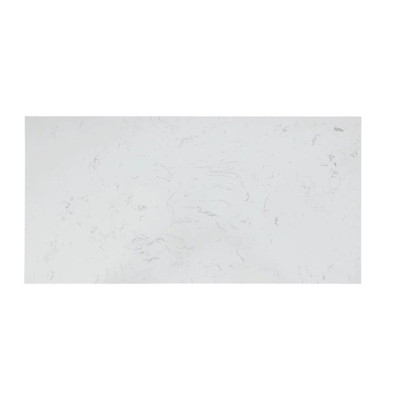 Îlot de cuisine blanc à 2 tiroirs