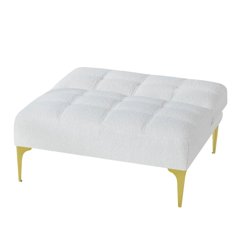 Canapé convertible futon avec pieds en bois massif en tissu de lin vert moutarde