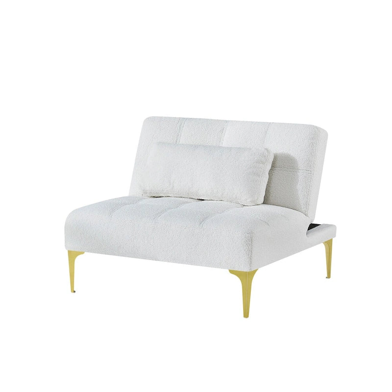 Canapé convertible futon avec pieds en bois massif en tissu de lin vert moutarde