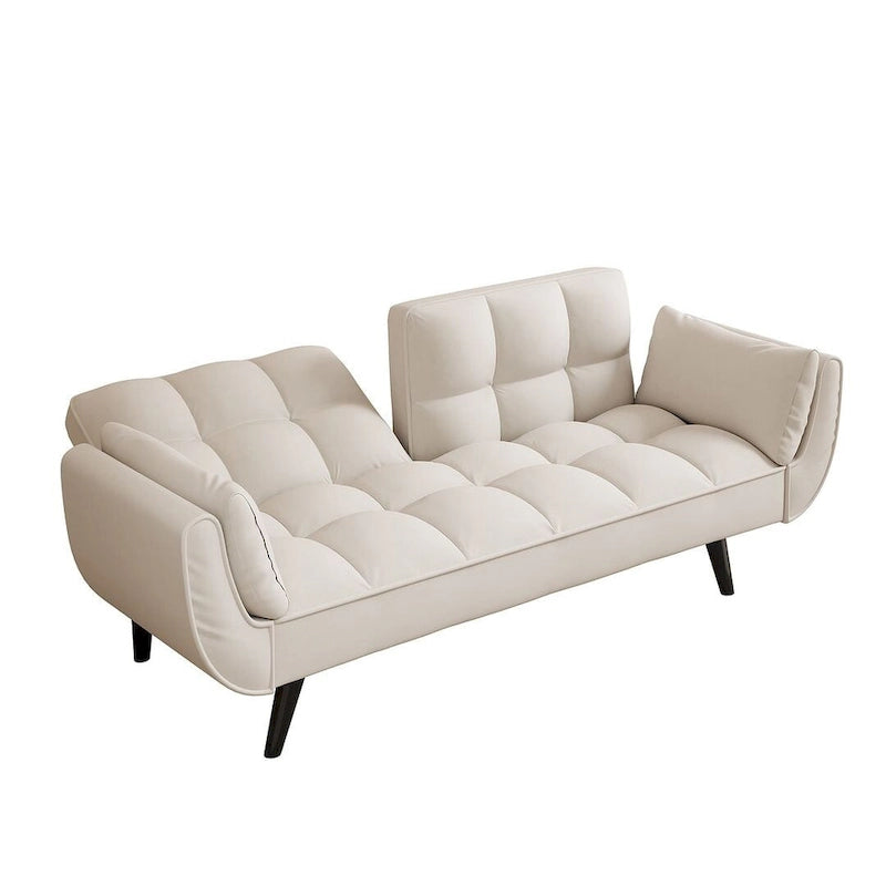 Canapé Futon 57, Canapé-lit Pliant Convertible Fauteuil Inclinable pour Salon