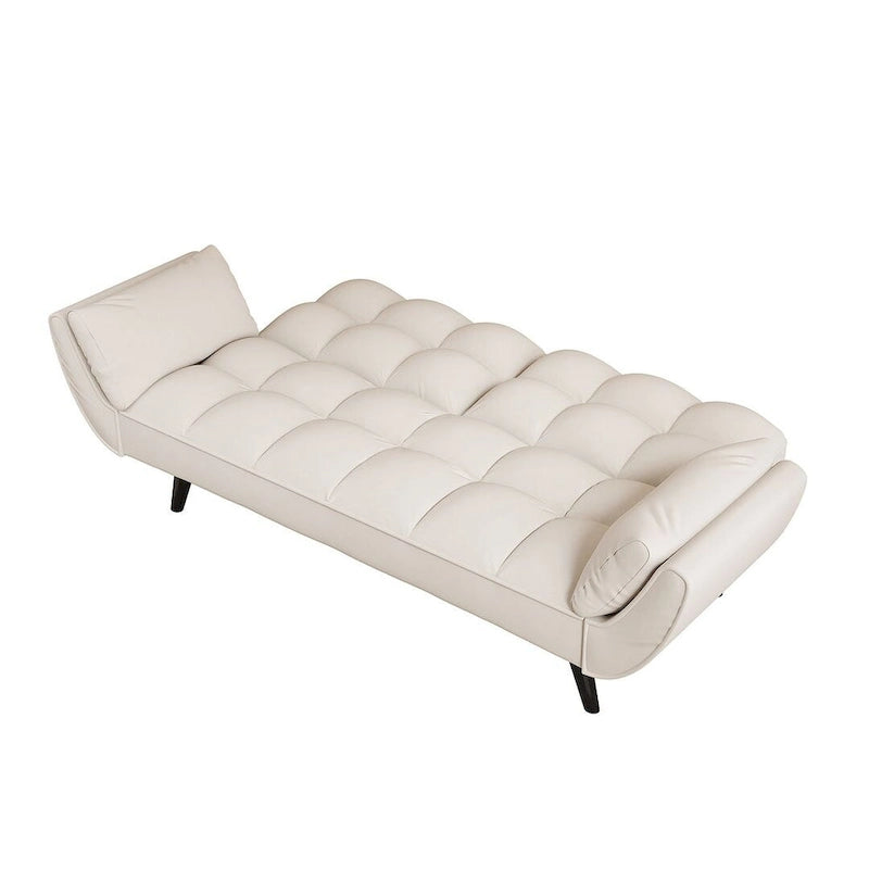 Canapé Futon 57, Canapé-lit Pliant Convertible Fauteuil Inclinable pour Salon