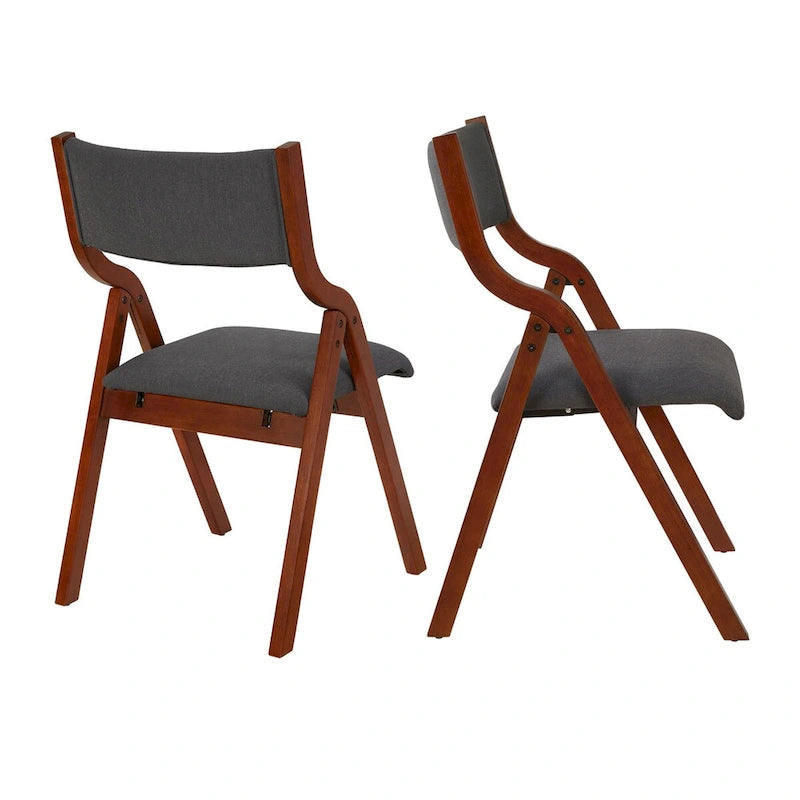 Chaises de salle à manger pliantes rembourrées, lot de 2