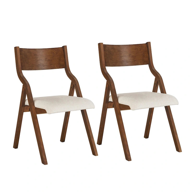 Chaises de salle à manger pliantes rembourrées, lot de 2