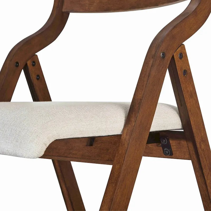 Chaises de salle à manger pliantes rembourrées, lot de 2