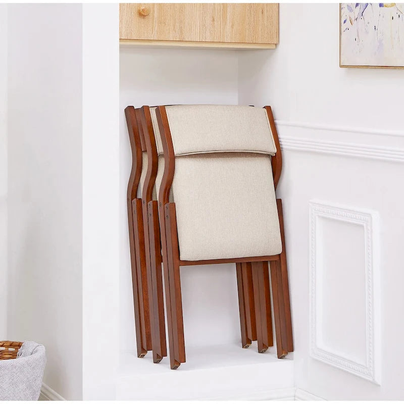 Chaises de salle à manger pliantes rembourrées, lot de 2