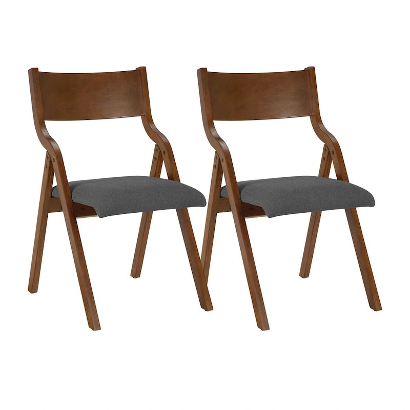 Chaises de salle à manger pliantes rembourrées, lot de 2