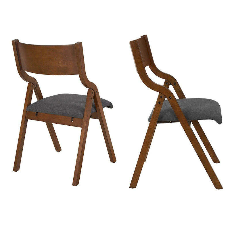 Chaises de salle à manger pliantes rembourrées, lot de 2