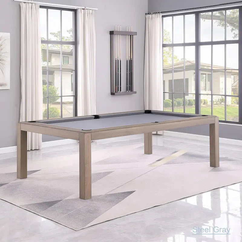 Table de billard de 2,13 m avec plateau de salle à manger