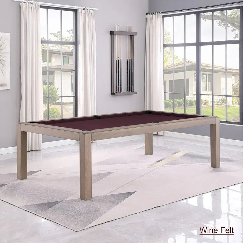 Table de billard de 2,13 m avec plateau de salle à manger