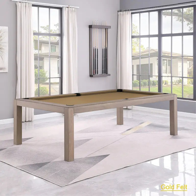 Table de billard de 2,13 m avec plateau de salle à manger