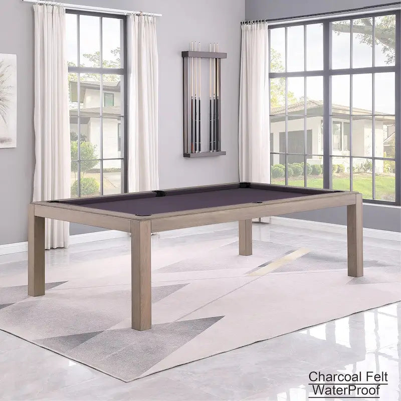 Table de billard de 2,13 m avec plateau de salle à manger