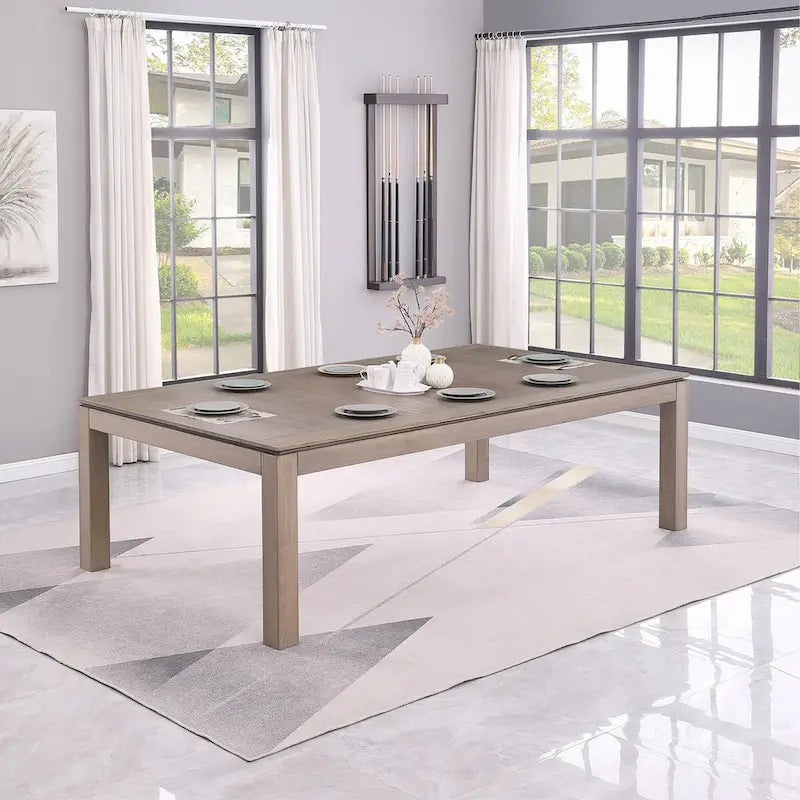 Table de billard de 2,13 m avec plateau de salle à manger