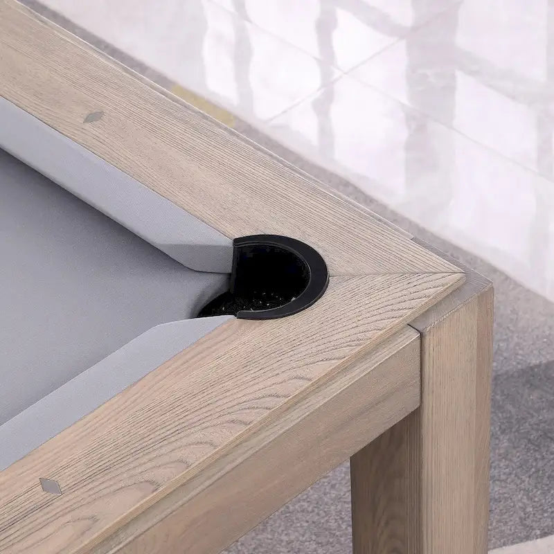 Table de billard de 2,13 m avec plateau de salle à manger
