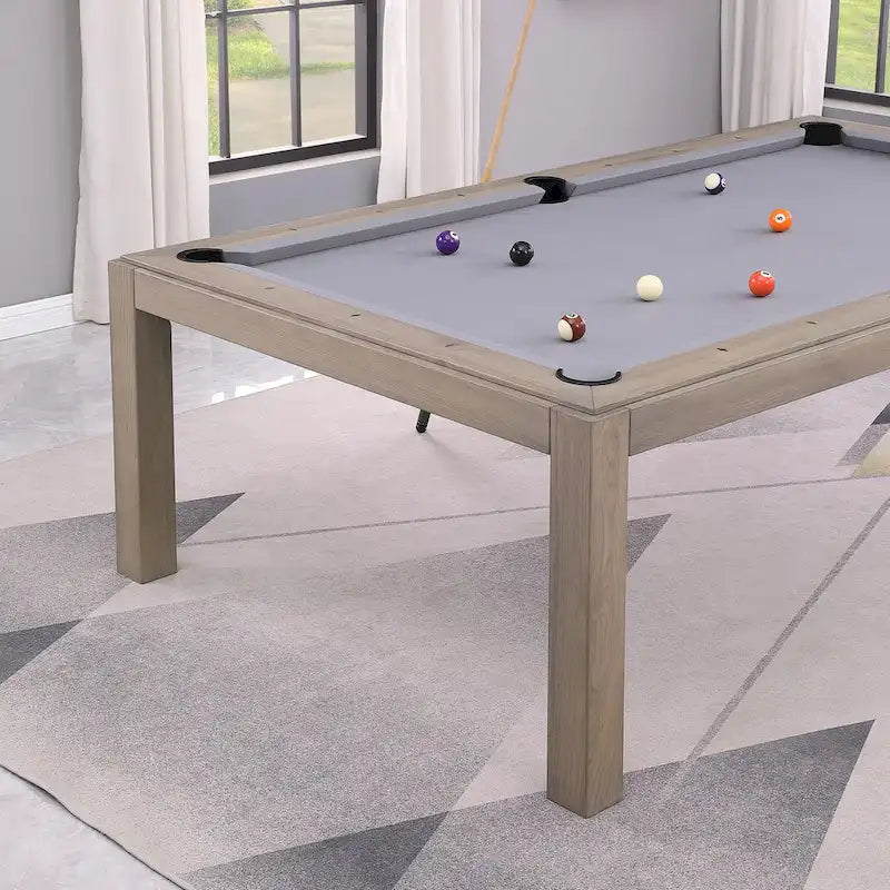 Table de billard de 2,13 m avec plateau de salle à manger