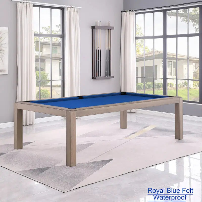 Table de billard de 2,13 m avec plateau de salle à manger