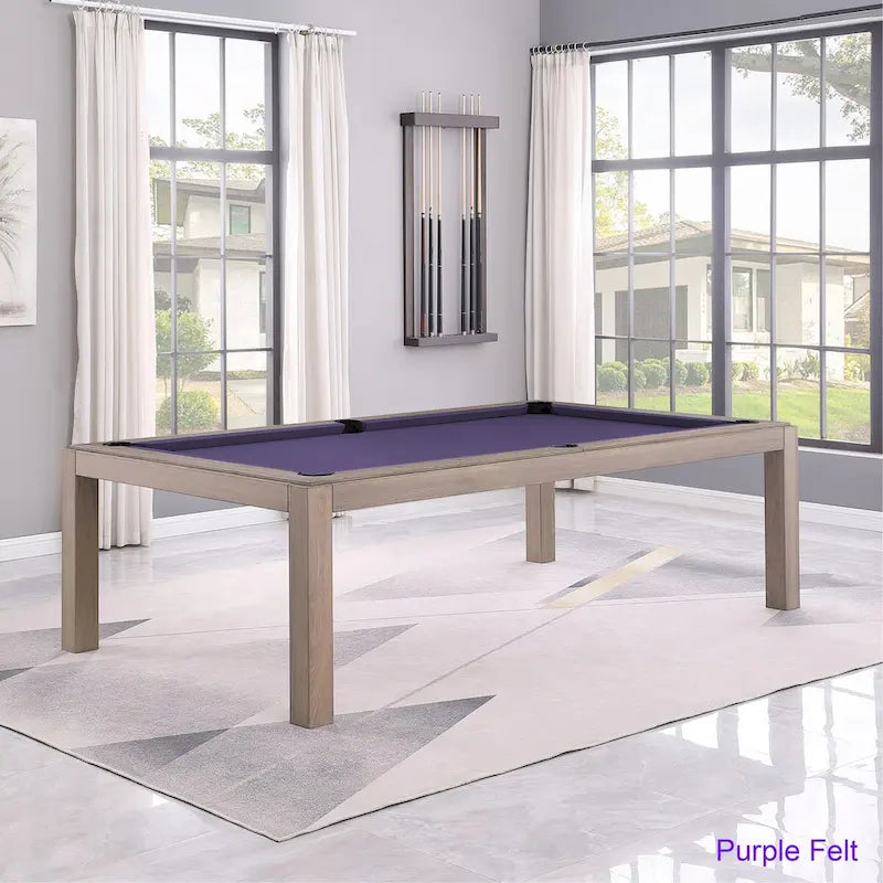 Table de billard de 2,13 m avec plateau de salle à manger