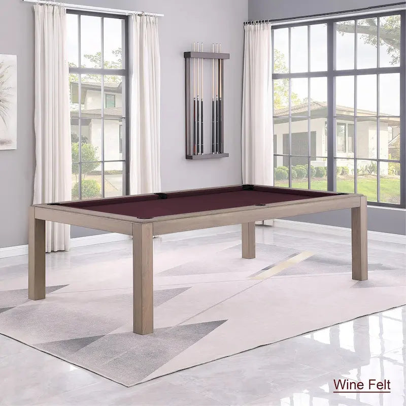 Table de billard de 2,13 m avec plateau de salle à manger