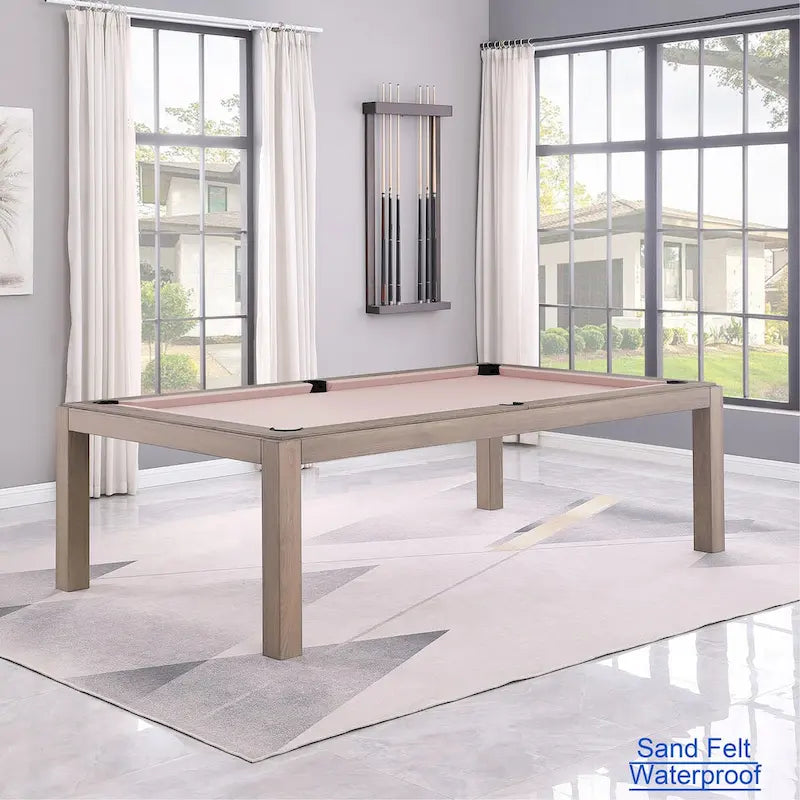 Table de billard de 2,13 m avec plateau de salle à manger