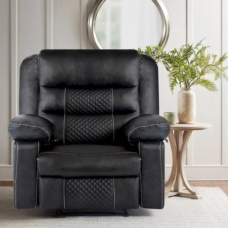 Fauteuil inclinable de massage en cuir respirant Canapé inclinable manuel pour salon