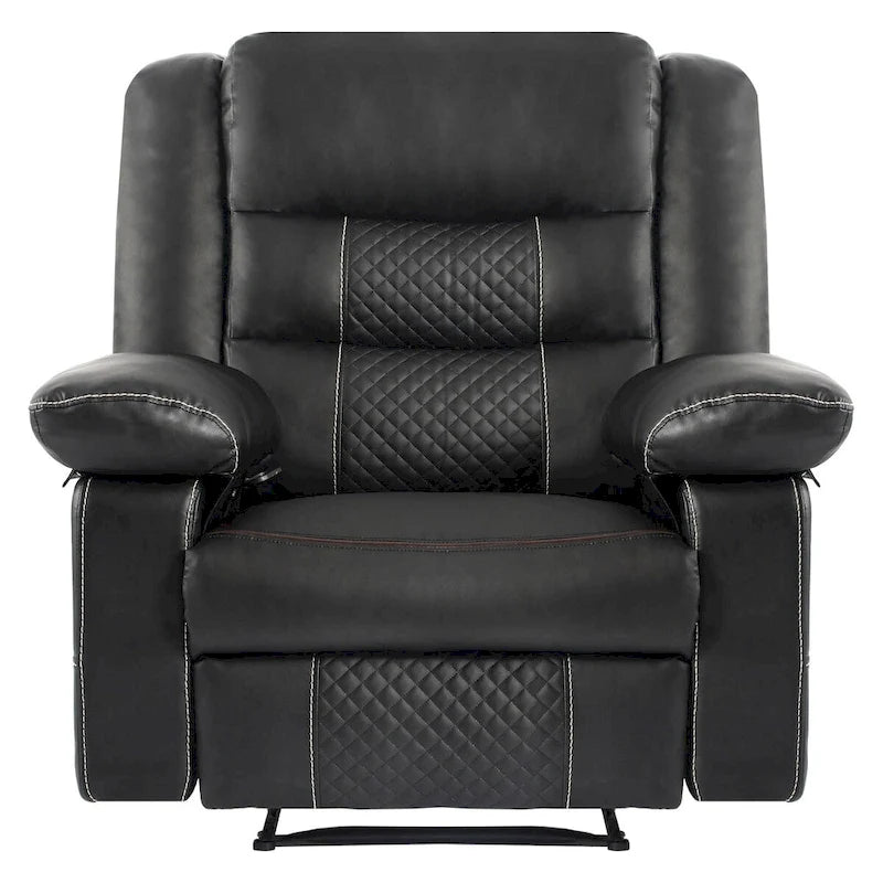 Fauteuil inclinable de massage en cuir respirant Canapé inclinable manuel pour salon