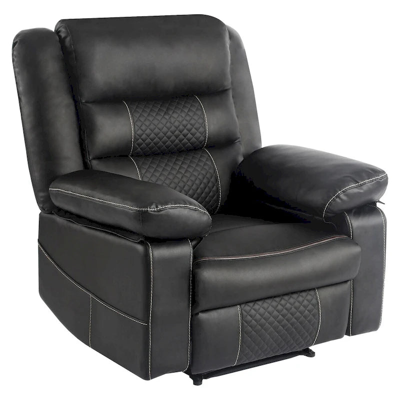 Fauteuil inclinable de massage en cuir respirant Canapé inclinable manuel pour salon