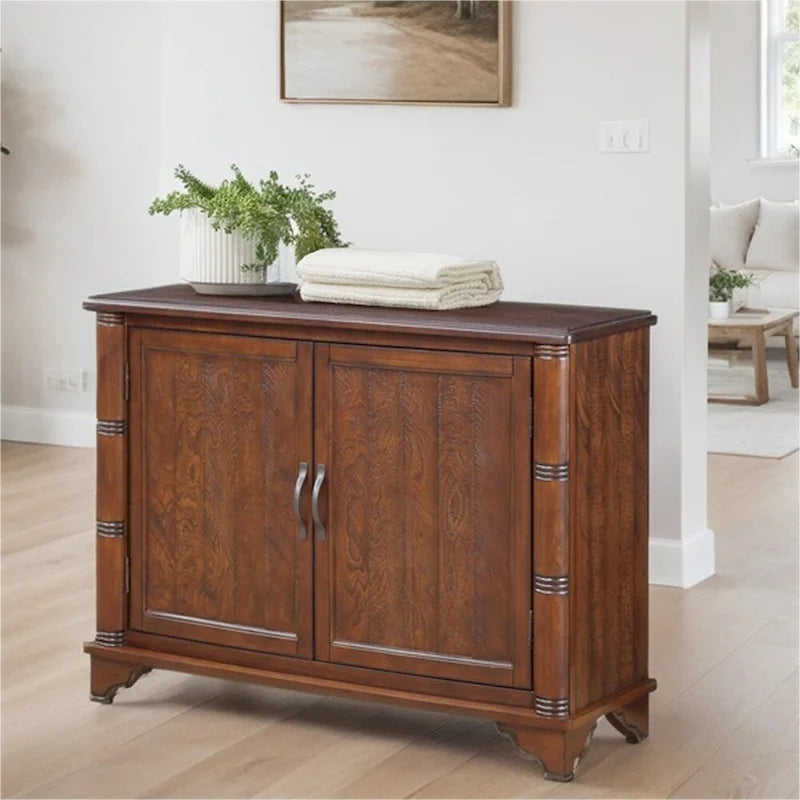 Table basse de salon rétro en bois avec étagère de rangement réglable de 40 po