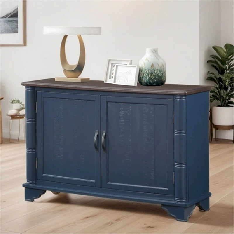 Table basse de salon rétro en bois avec étagère de rangement réglable de 40 po