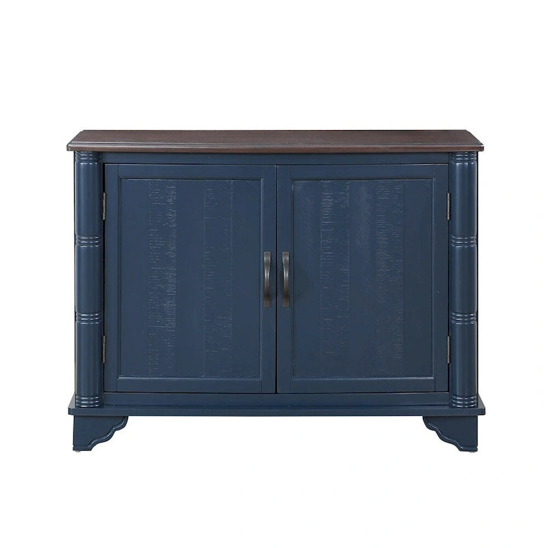 Table basse de salon rétro en bois avec étagère de rangement réglable de 40 po