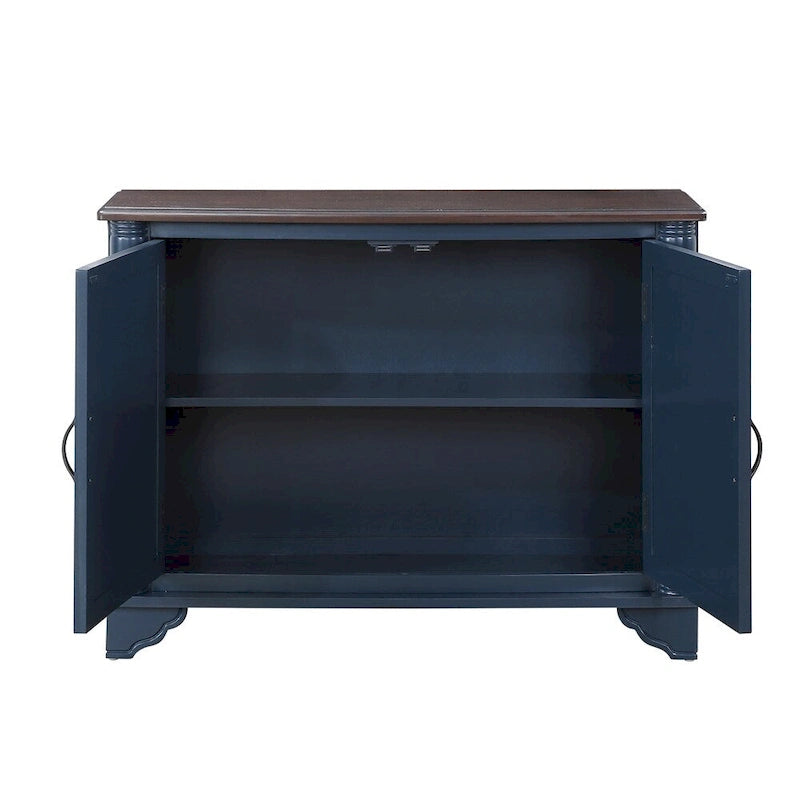 Table basse de salon rétro en bois avec étagère de rangement réglable de 40 po