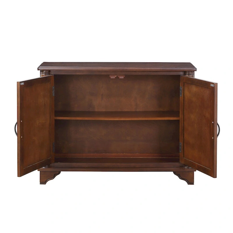 Table basse de salon rétro en bois avec étagère de rangement réglable de 40 po
