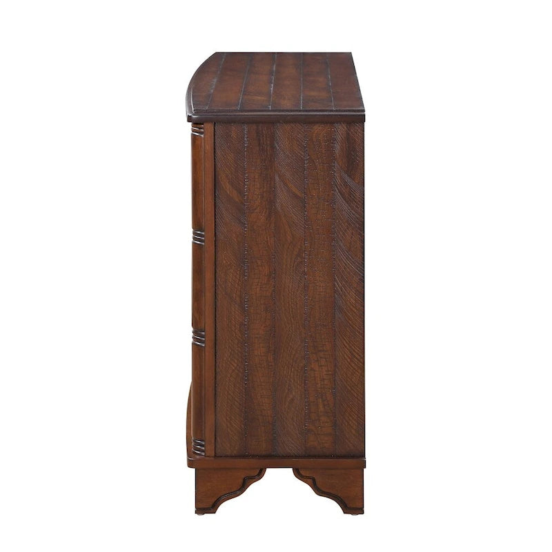 Table basse de salon rétro en bois avec étagère de rangement réglable de 40 po