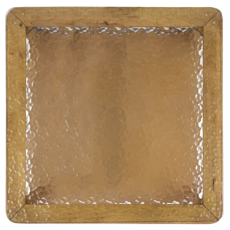 Table d'appoint en verre Benecarlo - 22larg.x22prof.x21haut.