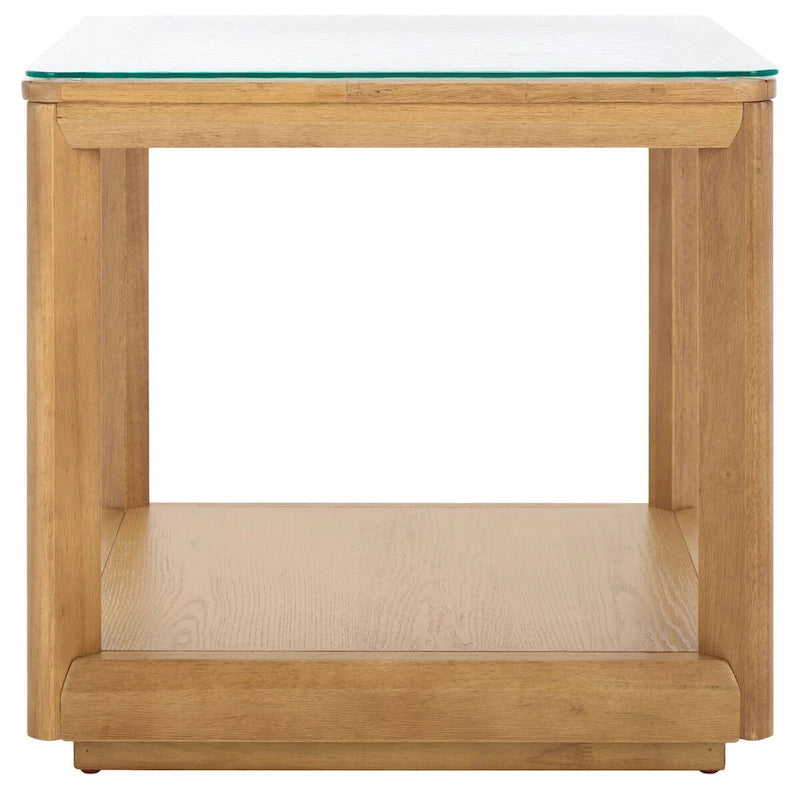 Table d'appoint en verre Benecarlo - 22larg.x22prof.x21haut.