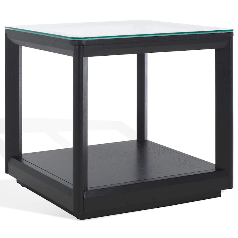 Table d'appoint en verre Benecarlo - 22larg.x22prof.x21haut.