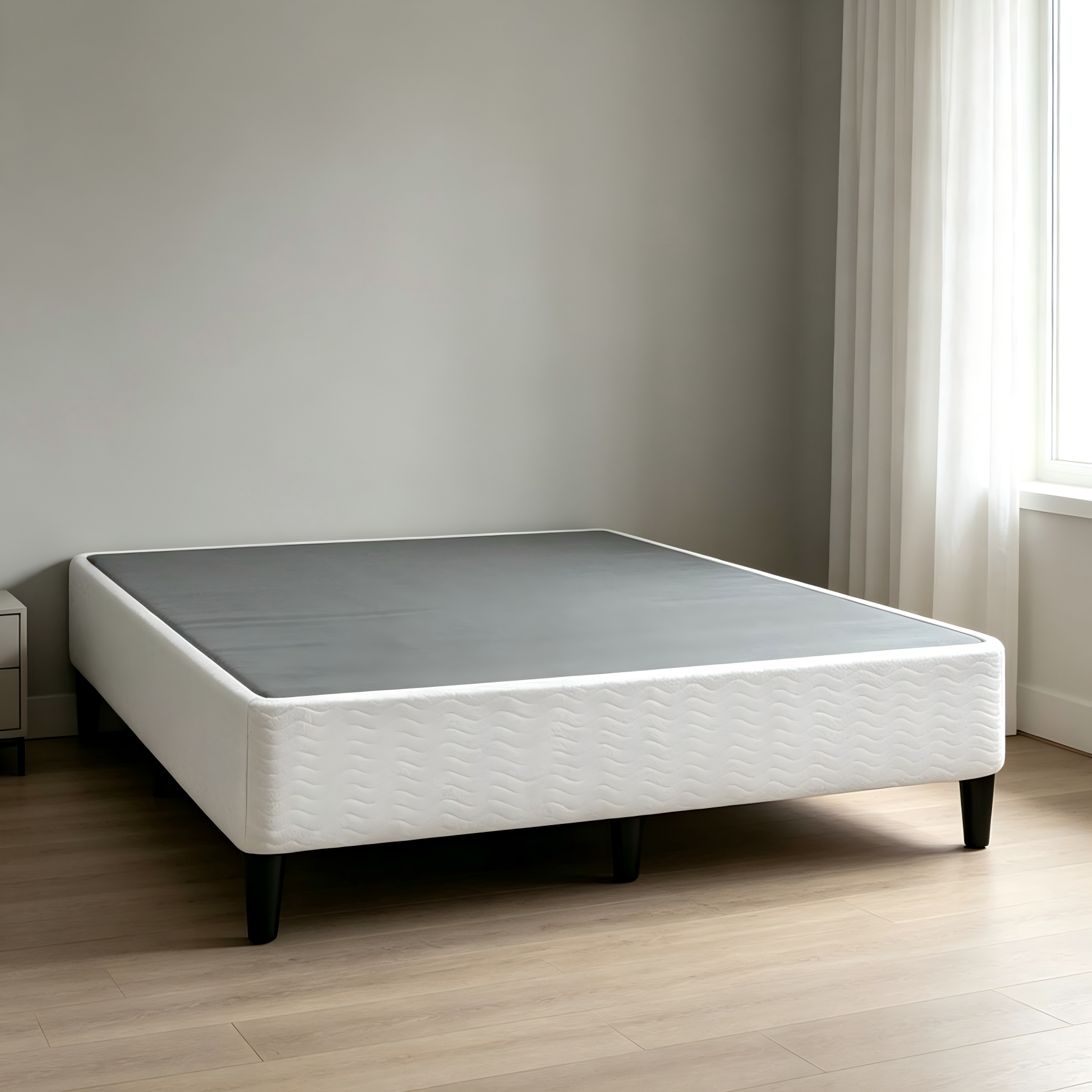 King Size 14-Inch 2-in-1 Box Spring & Bed Frame