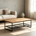 Table basse 110x60x35 cm en bois d'acacia massif